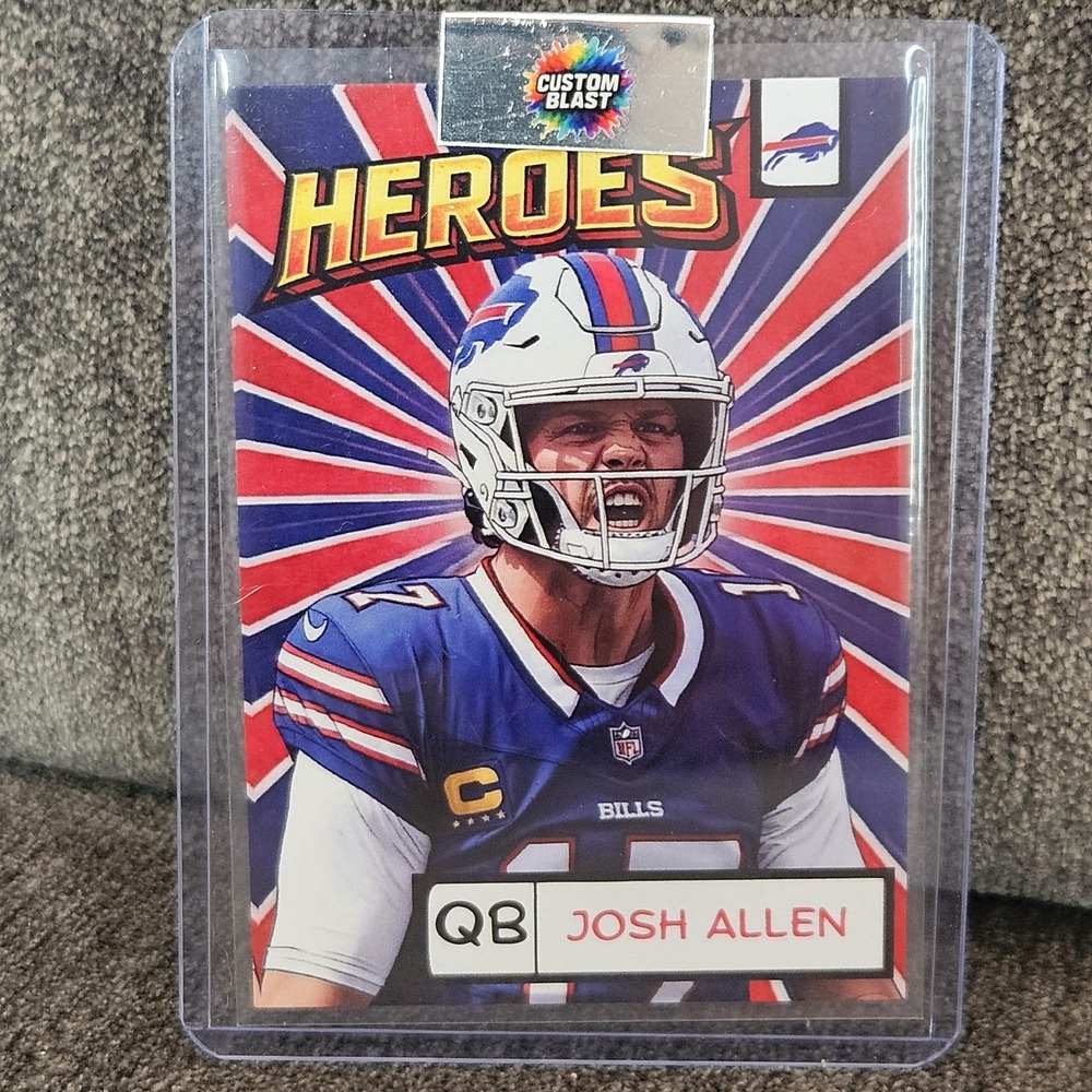 Josh Allen CUSTOM Heroes Card